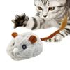 Interactive Cat Toy Games Rechargeable Plush Mice Interactive Toys For Cats With Silent Wheel For Exercise Play Entertain