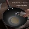 Wenlun Mountain 32cm Non-Coating Cast Iron Wok