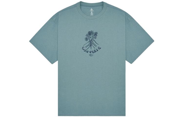 Converse FLOWER FRIENDS T Shirt Men s Peacock Blue 10024757-A03 XL