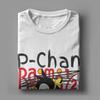 P-Chan Ranma 1/2 Logo T-Shirts Men Funny Pure Cotton Tees O Neck Short Sleeve T Shirt Printed Tops