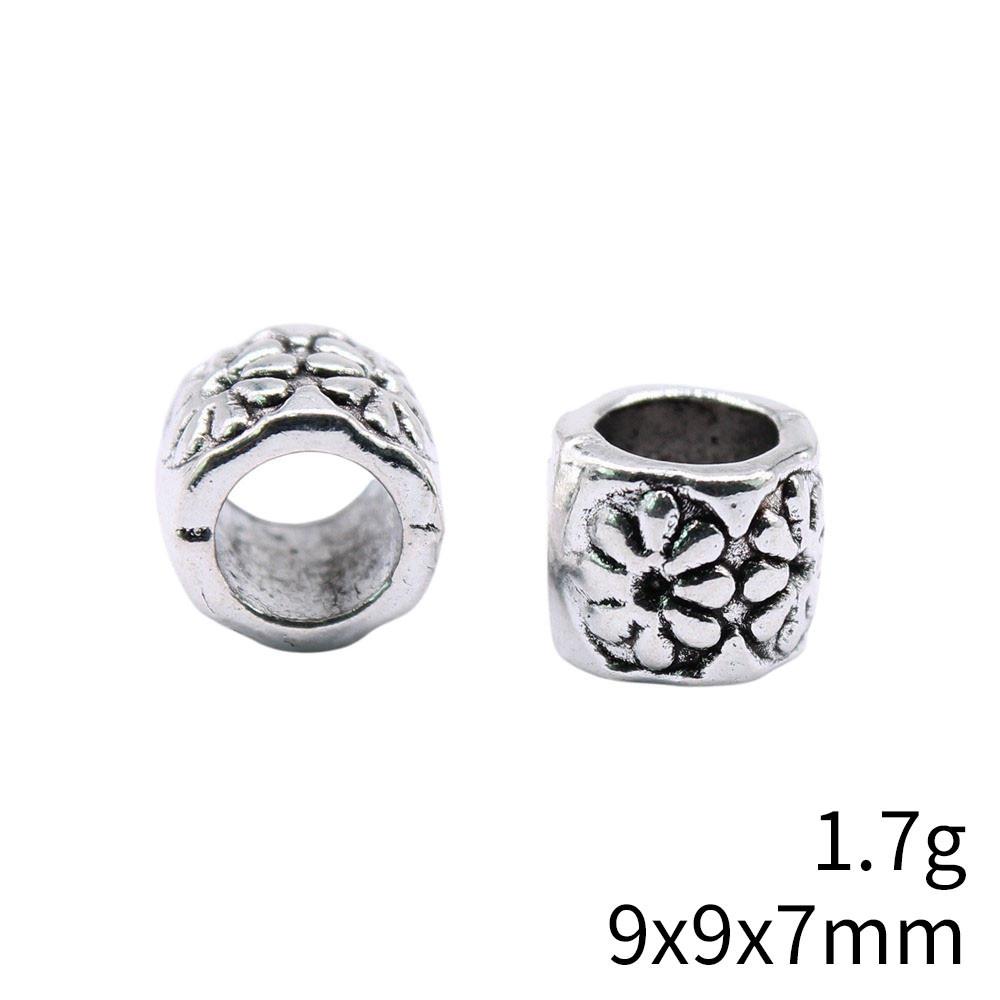 Bead Pendant Accesories Macroporous Big Hole Beads Loose Spacer Accessories Parts Metal Beads Accessories For Women