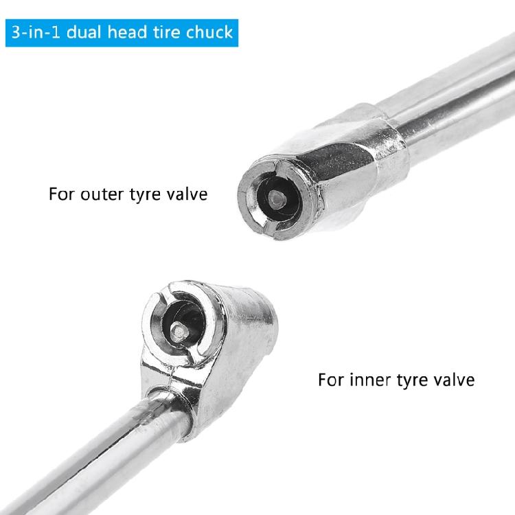 Air Inflator Chuck for w/ Male Plug Tire Filler NPT Dual for Head Car Gauge Comp