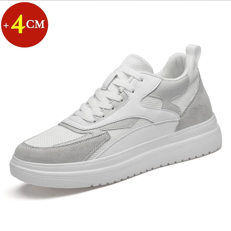 

Легкая летняя сетчатая обувь-лифты для мужчин, повседневные кроссовки, спортивная обувь, скрытое увеличение роста на 4 см, 6 см, 8 см, мужская обувь для увеличения роста 39
