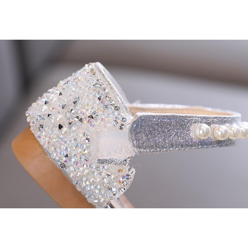 Summer New Korean-style Girls' Princess Student Girls' Single Shoes Leather Shoes Bow Small/medium/large Children's Trendy