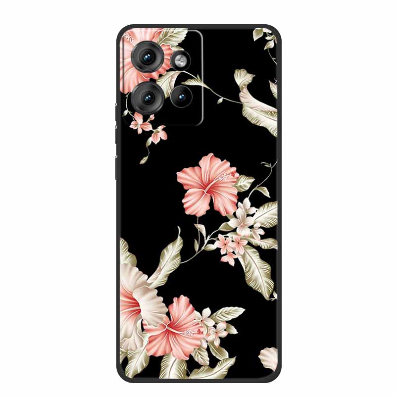 Handyhülle Für Motorola Moto G 2025 Hülle Cartoon Schwarzes Silikon Weiches TPU Rückseite Für Motorola Edge 50 Neo S50 G75 Hülle G 75