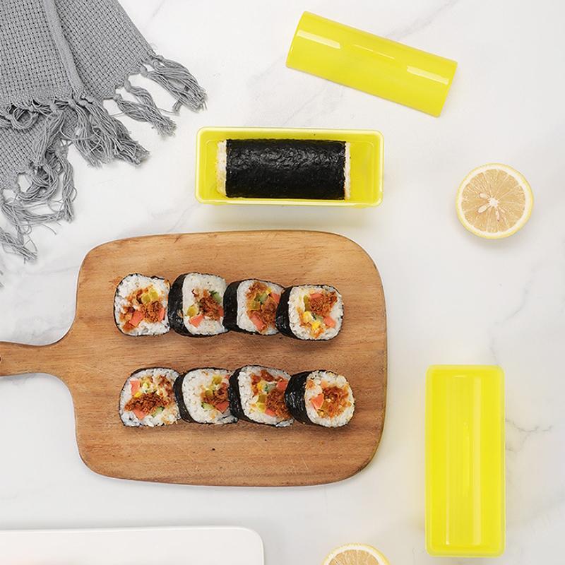 Household Sushi Rice Roll Mould Diy Sushi Cylinder Mold Maker Tools Non Stick Food Press Kitchen Bento Onigiri Rice Ball