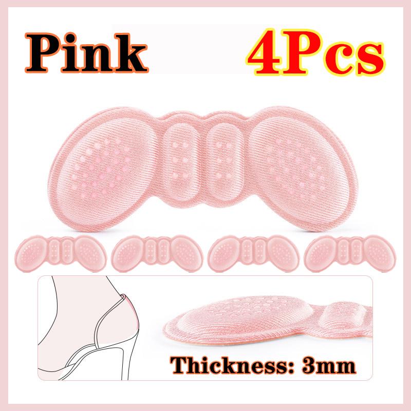4pcs 3/6mm High Heel Pad Women Insoles Pain Relief Foot Care Insert Adjust Size Adhesive Heels Pads Liner Grip Protector Sticker