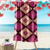Geometric Pink Pattern Beach Towel Beach Towel Quick-drying for Travel Outdoor Sports Jogging Beach and Swimming