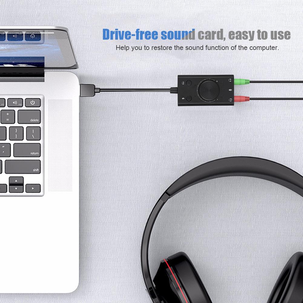 ORICO SC2 USB Multifunction DrivE Free Sound Card with Indicator for Desktop PC Laptop