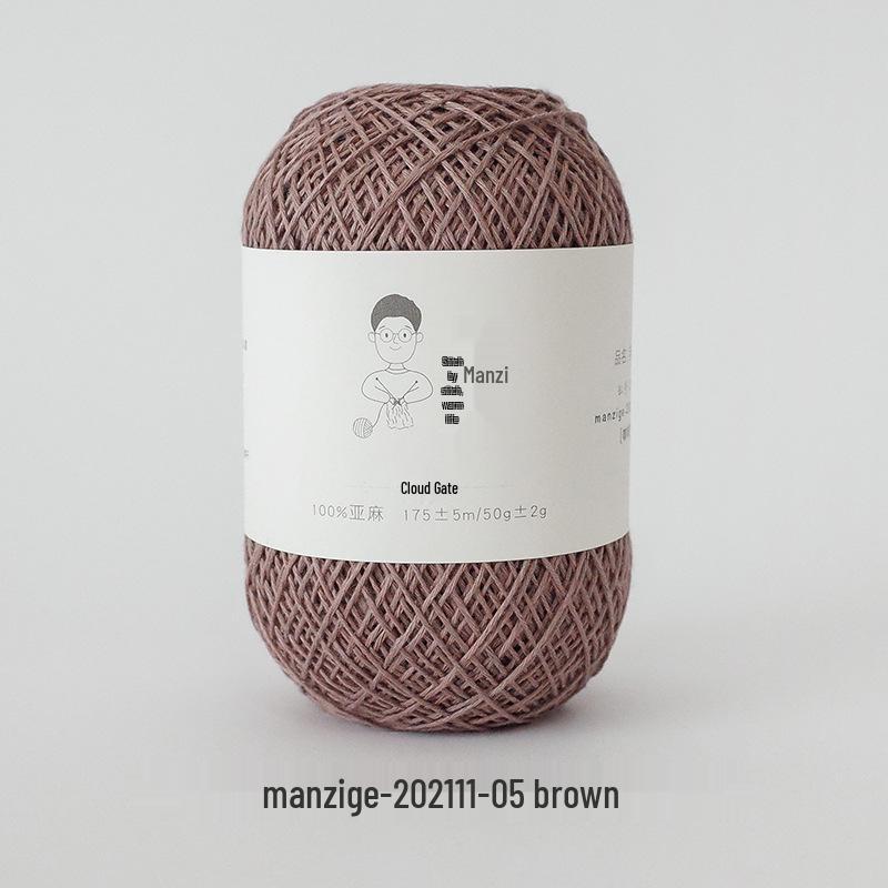 Yunfei 100% Linen No. 5 Fine Thread for Hand-Woven Crochet and Needlework