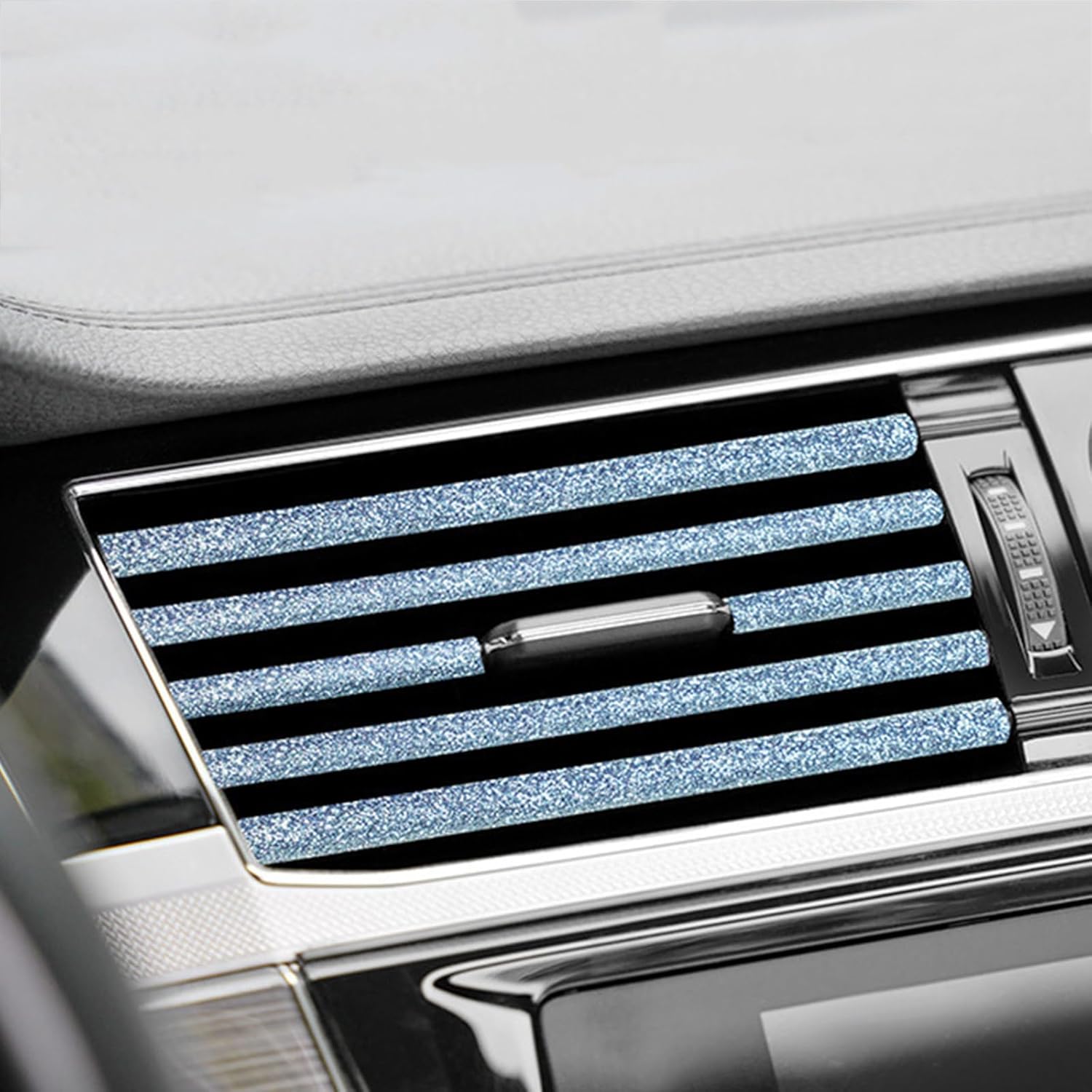

Car Vent Outlet Trim Strip 10 PCS Car-Vent Outlet Moulding Trims Auto Air Conditioner Decoration Strips for Vent Outlet Vehicle AirVent Outlets Cover синий