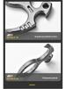 Outil porte-clés EDC multifonction en alliage de titane: Pied-de-biche et extracteur de clous portable