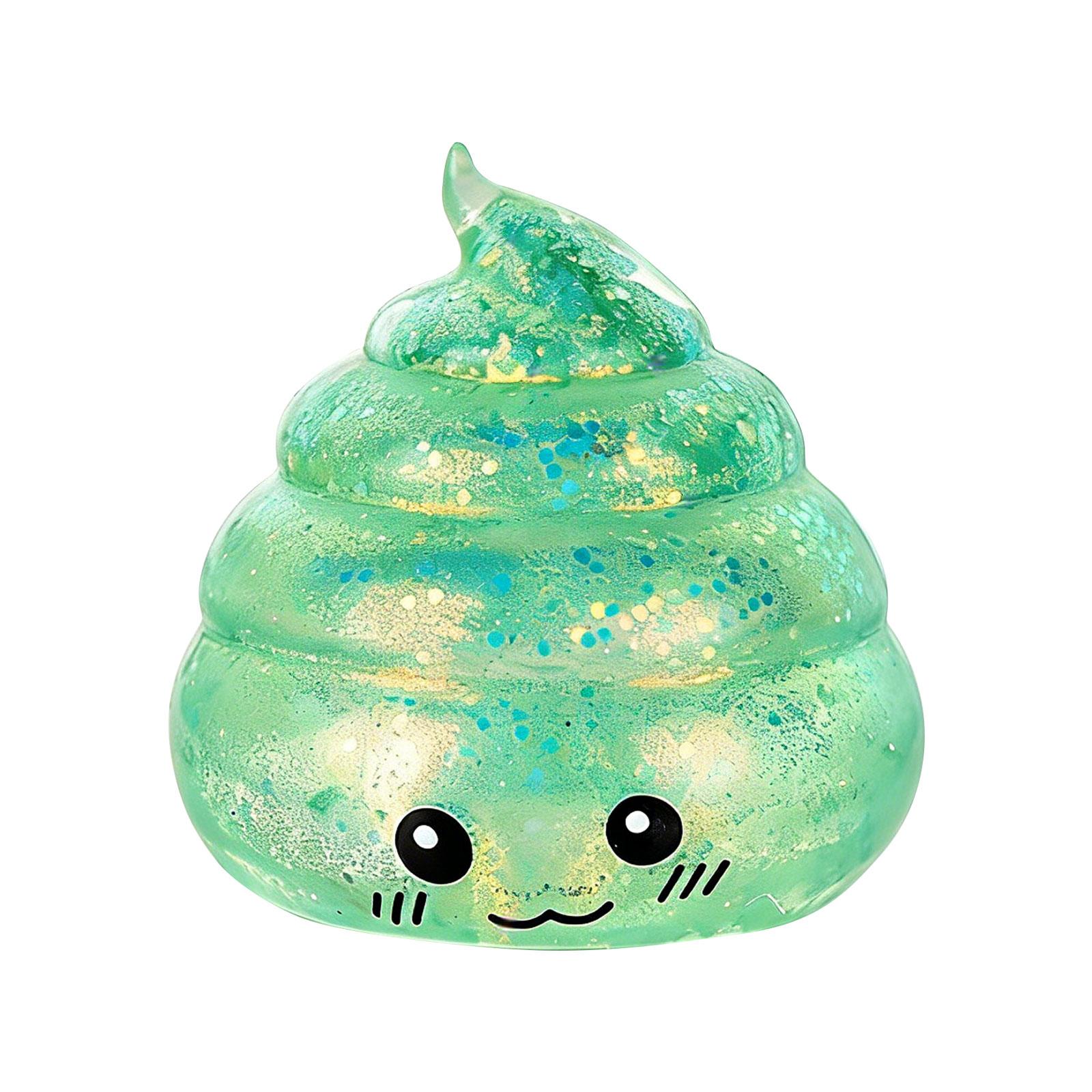 Realistic   Ball Soft Novelty Rebounding Toys Prank Poop Rising  Ball Classroom Prizes & Party Favors зелёный