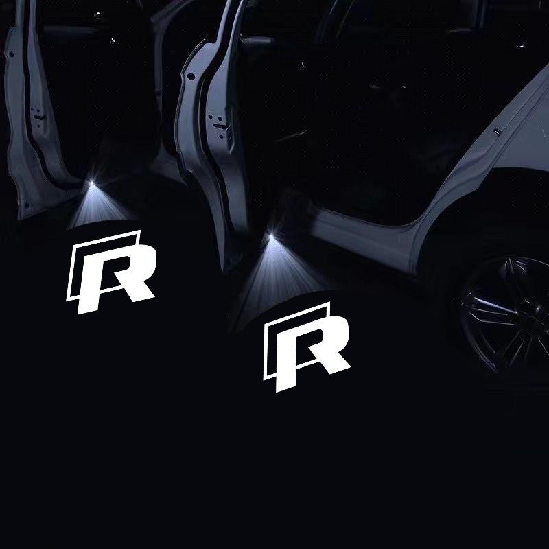 

2026 Hot For VW VOLKSWAGEN New 2PCS Car Door Emblem LED Light Welcome Lamp Wireless Laser Projector For Volkswagen Rline Jetta G