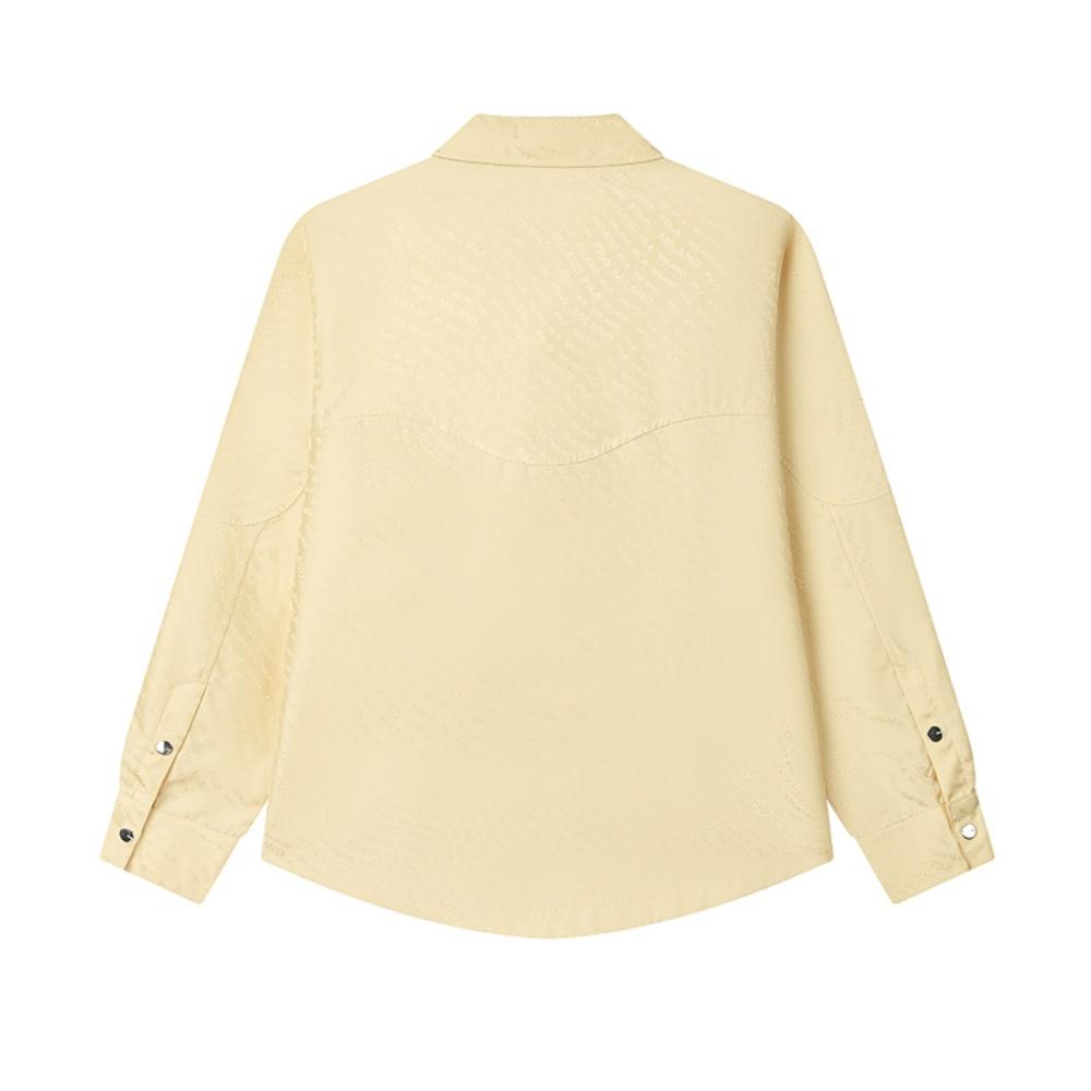 New FILA MILANO Collection Shirt Women's Lightly Mellow Wheat Yellow F11W525402F-YE