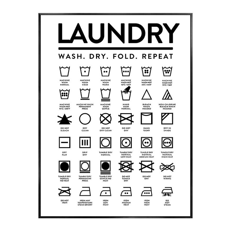 

Посібник із прання Символи Плакати та принти Сексуальна жінка Вивіска пральні Декоративні картини Полотно Настінне мистецтво Картинки Декор Nordic 21x30cm No Framed