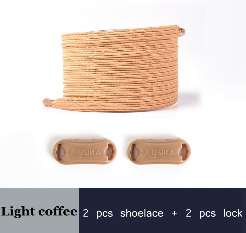 1 Pair No Tie Shoe Laces Elastic Laces for Sneakers Flat Shoelaces Without Ties Shoelace with Lock for Kids Adult Shoestrings