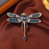 Exquisite Rhinestone Dragonfly Brooch – Fashionable Shawl Corsage Accessory