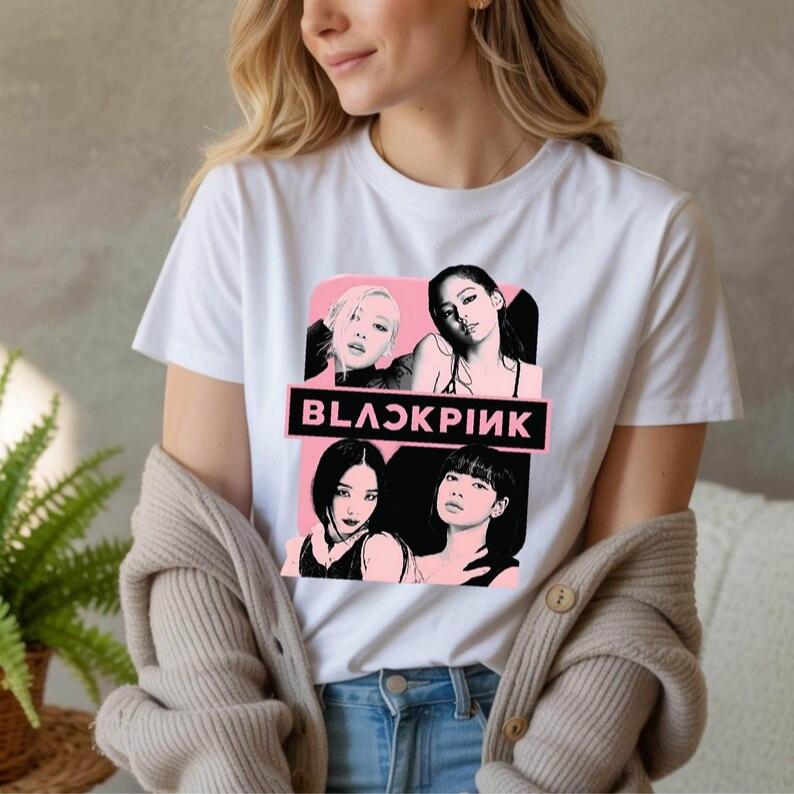 

Blackpink Shirt, Born Pink Shirt, Kpop Fan Shirt, Kpop Merch Shirt, Blackpink World Tour Shirt, Korea Music Fan Gift, Black Pink Sweatshirt L чорний