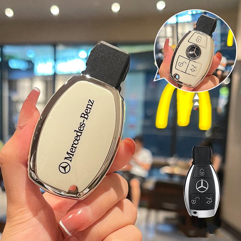 

New 2025 Soft TPU Car Key Cover Case Shell Fob Bag For Mercedes Benz A C E S G Class GLC CLE CLA GLB GLS W177 W205 W213 W222 X16