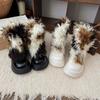 Winter Y2k Vintage Faux Fur Leg Warmers Warm Furry Boots Cover Socks Punk Jk Knee-length Sock Hiphop Hotgirl Cosplay Accessories