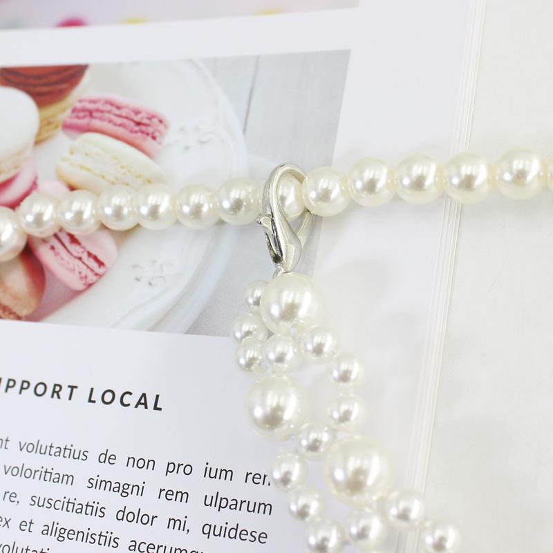 Hook Pearl Belt Women's Dress Han Dynasty Accessories Thin Waist Chain Eleganceelegant Elastic Waist Seal