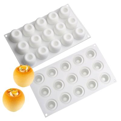 Food Grade Dessert Decorating Tools Top Concave Design Cylindrical Shaped Silicone Cake Mold Kitchen Bakeware Chocolate Mould