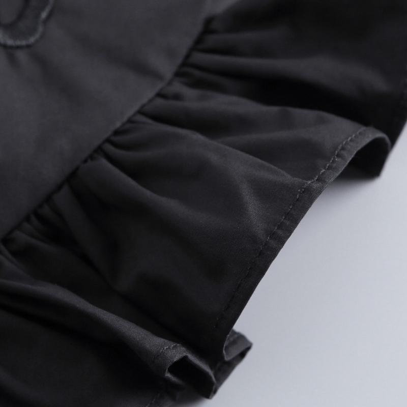 CourtStyle Detachable Collar with Ruffle Trim and Embroidery Bowknot Shirt Collar Shawl Wrap Formal Occasion Accessory