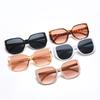 Stylish Large Frame Sunglasses for Women & Men Tortoiseshell Pattern Trendy Street Style UV Protective Eyewear
