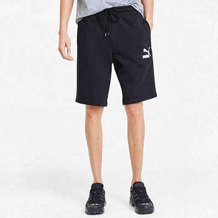 Puma Drawstring Printed Sports Shorts Men Bottoms Black 597387-01