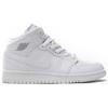 New Jordan 1 Mid White Pure Platinum 2018 GS 554725-109