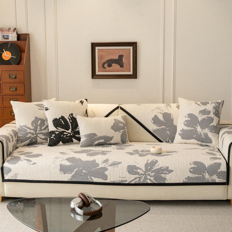 Autumn And Winter Sofa Cushion Light Luxury High-End Sofa Cushion New Non-Slip Sofa Cover Thickened Plush Cover
