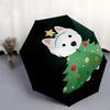 1pc Christmas Tree Dog Umbrella with Plastic Handle,Suitable for All Seasons UmbrellaPT565
