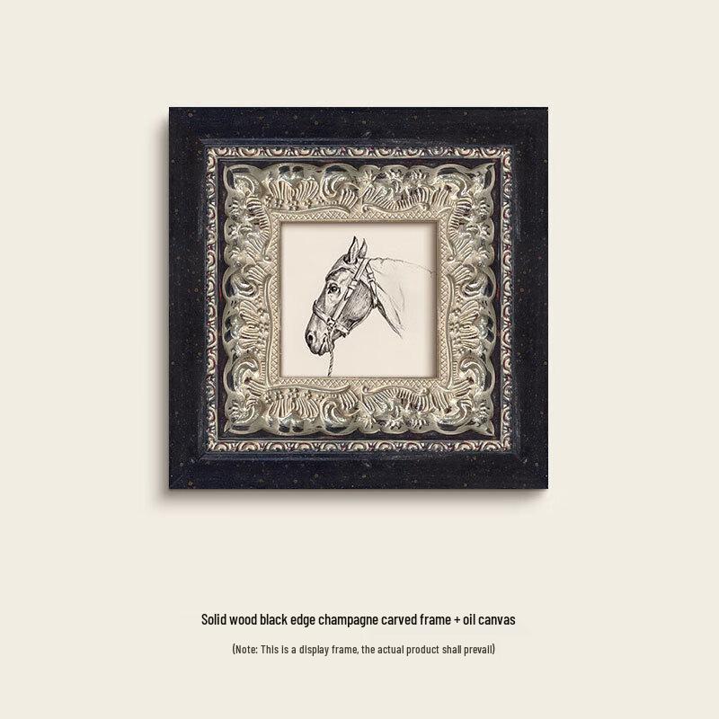 

French Vintage Horse & Bird Sketch Wall Art