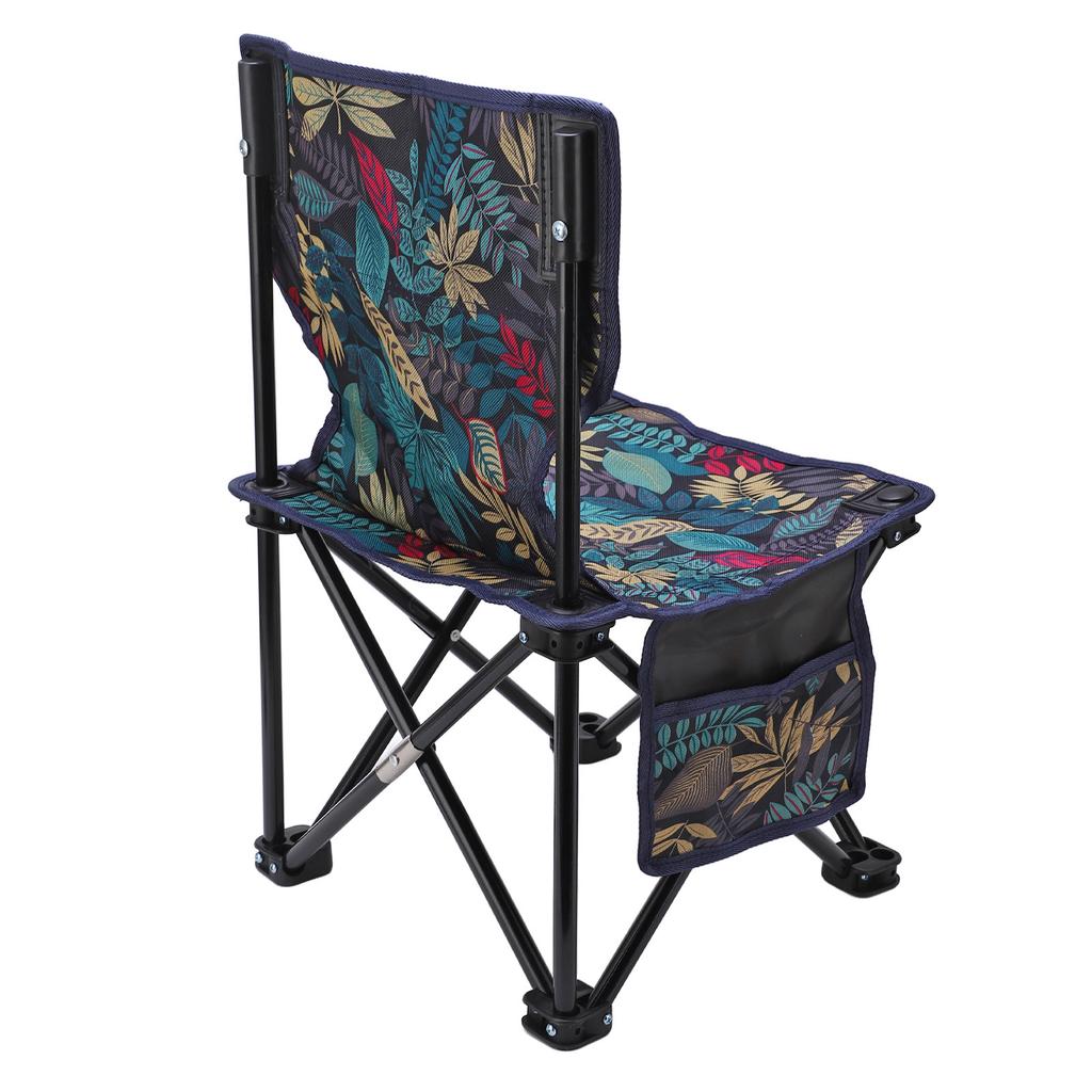 כיסא מתקפל נייד עמיד למים מונע החלקה נושא משקל רב כיסא קמפינג חיצוני לדייג חוף מייפל כחול