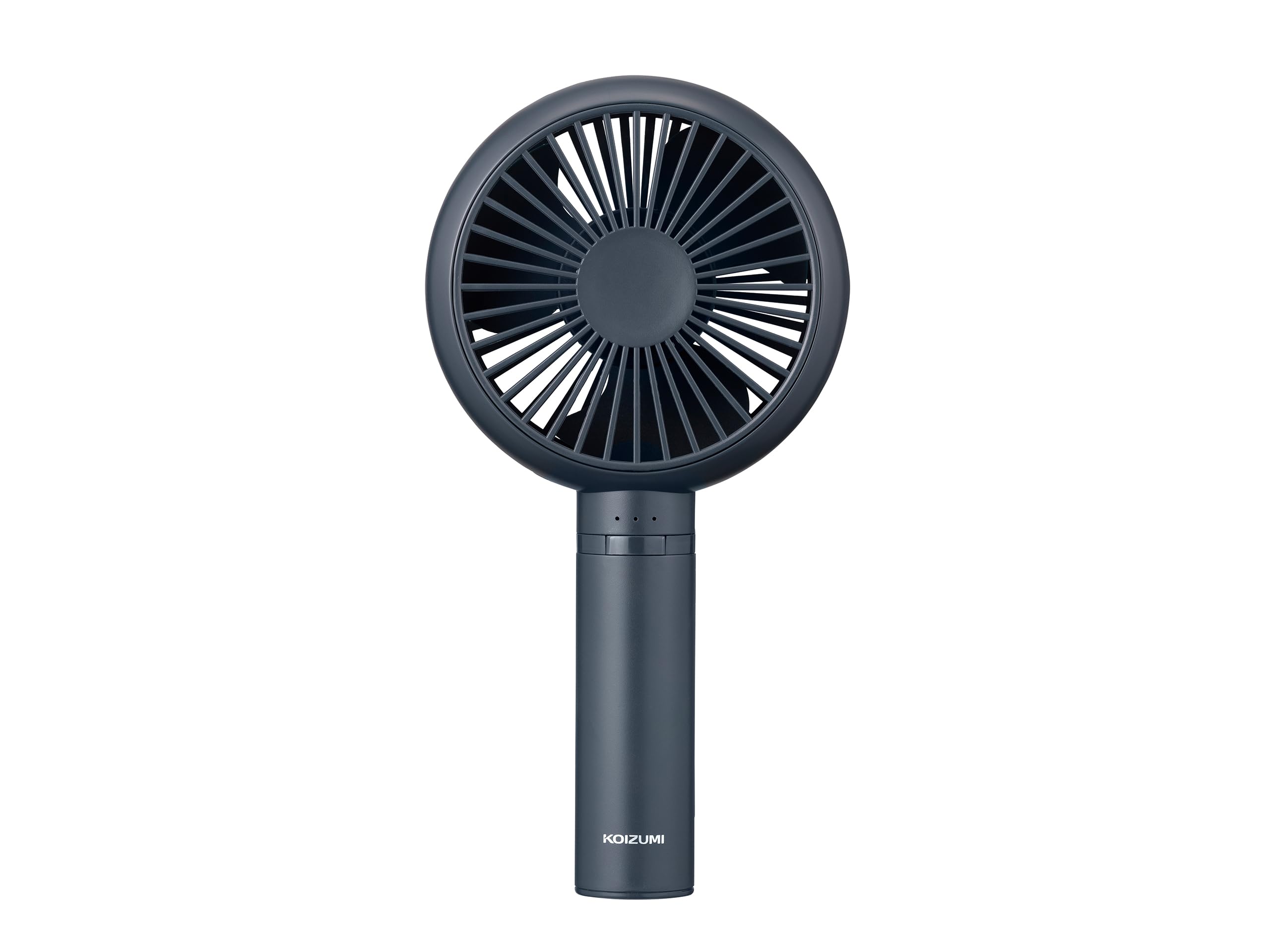 

Kozumi Portable Handheld USB Airflow Dark Fan, Rechargeable, 3-Level Adjustment, Handheld, Tabletop, Gray, KPF-0941/H