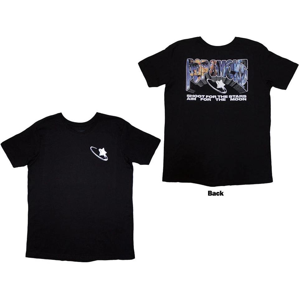 Pop Smoke T-Shirt: Stars Infill (Back Print) OFFICIAL NEW