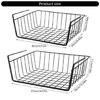 Slide In Baskets for Under Shelf Storage Multipurpose Hanging Storage Baskets For Under Cabinet Organization