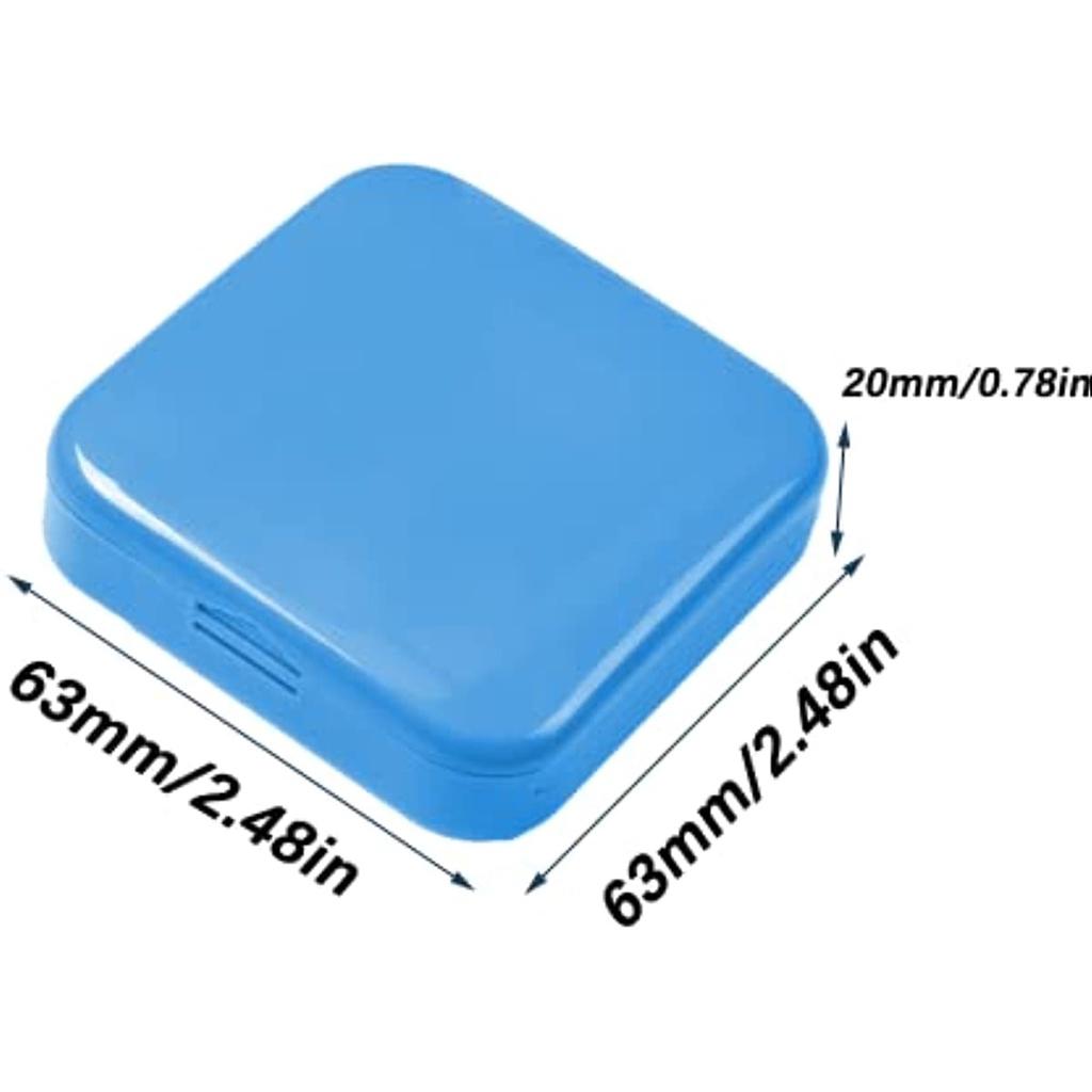 Porta-comprimidos, 2 mini porta-comprimidos, porta-comprimidos de plástico, porta-comprimidos portáteis para viagem, para armazenar vitaminas e medicamentos, etc.