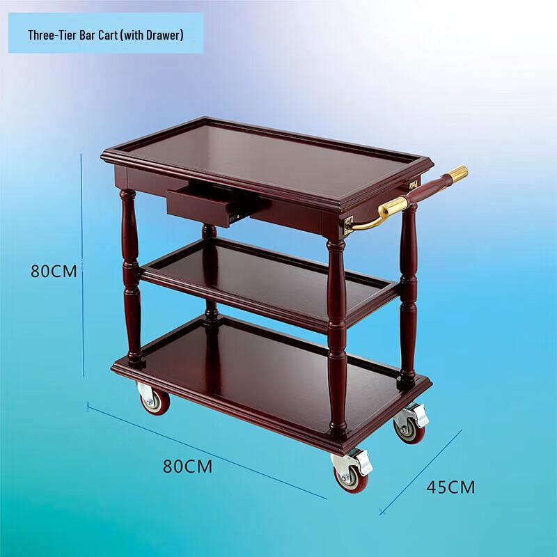 Xijiaer Three-tier Liquor Serving Cart CN plug (adapter included)