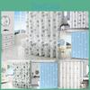 Peva Bathroom Shower Curtain With Print Mold Proof For Family Bathroom Decor
