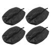 4PCS Travel Shoe Bags Large Capacity Waterproof Black Travel Clothes Storage Bag with Zipper for Home Travelling Gym