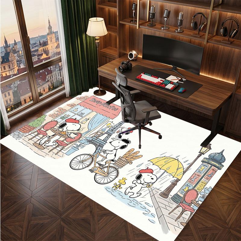 Snoopy Peanuts Rug Soft Thick Non Slip Floor Carpet for Bedroom Living Room Home Decor