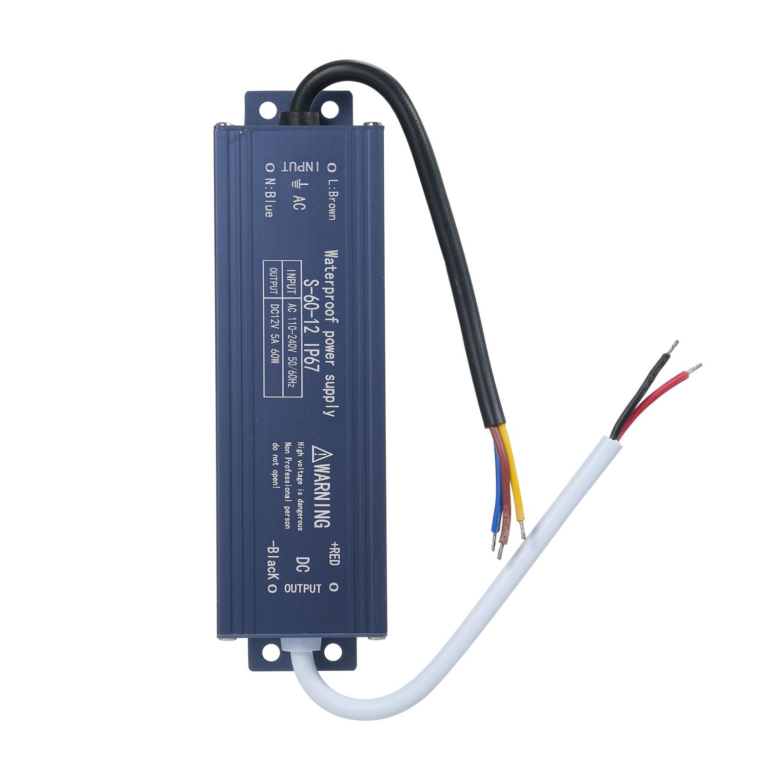 

IP67 Водонепроницаемый светодиодный драйвер, переключатель, блок питания, трансформатор, адаптер переменного тока 180 В-240 В в постоянный ток 12 В 200 Вт, постоянный ток Blue 80W Blue 150W Blue 60W