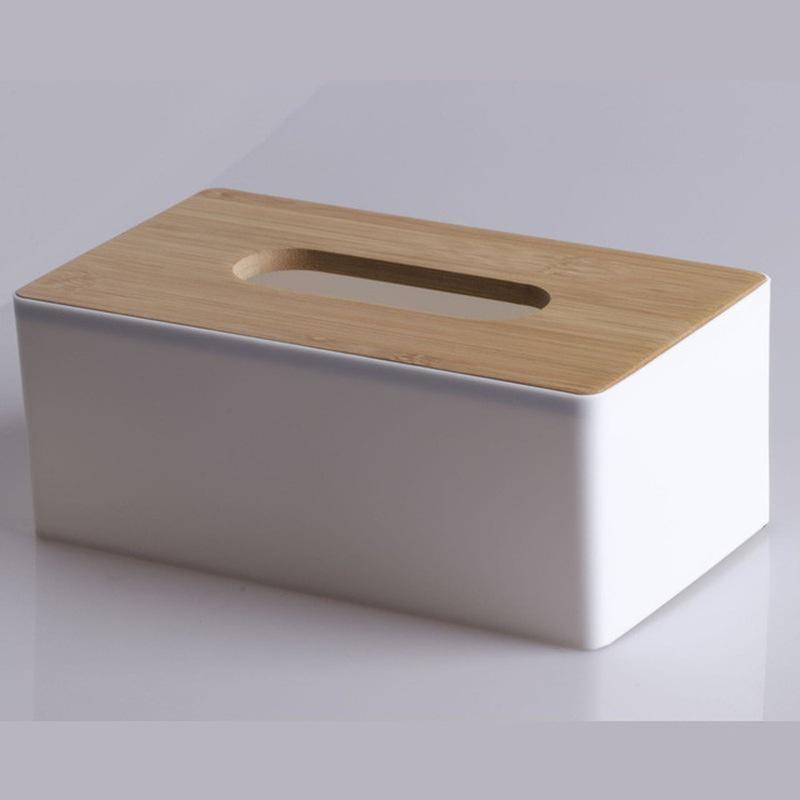Creative Rectangular Tissue Box Hotels High-end Wooden Cover Paper Box Home Multifu Mobile Phone Storage Paper