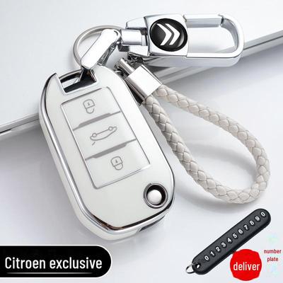 Cover per chiavi compatibile con Dongfeng Citroen C5X, Versailles, C4L, Sega, Elysee, C6, Tianyi, C5, C3XR.