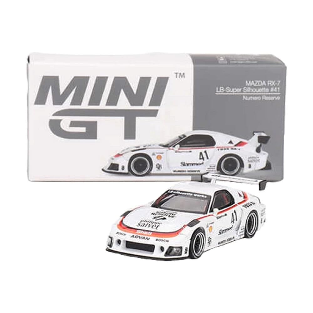 MINI GT Mazda Silhouette Numero Reserve Finished Product 1/64 RX-7 LB-Super #41 (Right-Hand Drive)