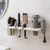 Wooden Blow Dryer Hanger Space Saving Curling Iron Shelf Toilet Blower Holder  Curling Irons