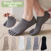 Mesh Low Cut Men's Five Finger Socks Thin Hosiery Sports Socks Five Toe Boat Socks Male Boy