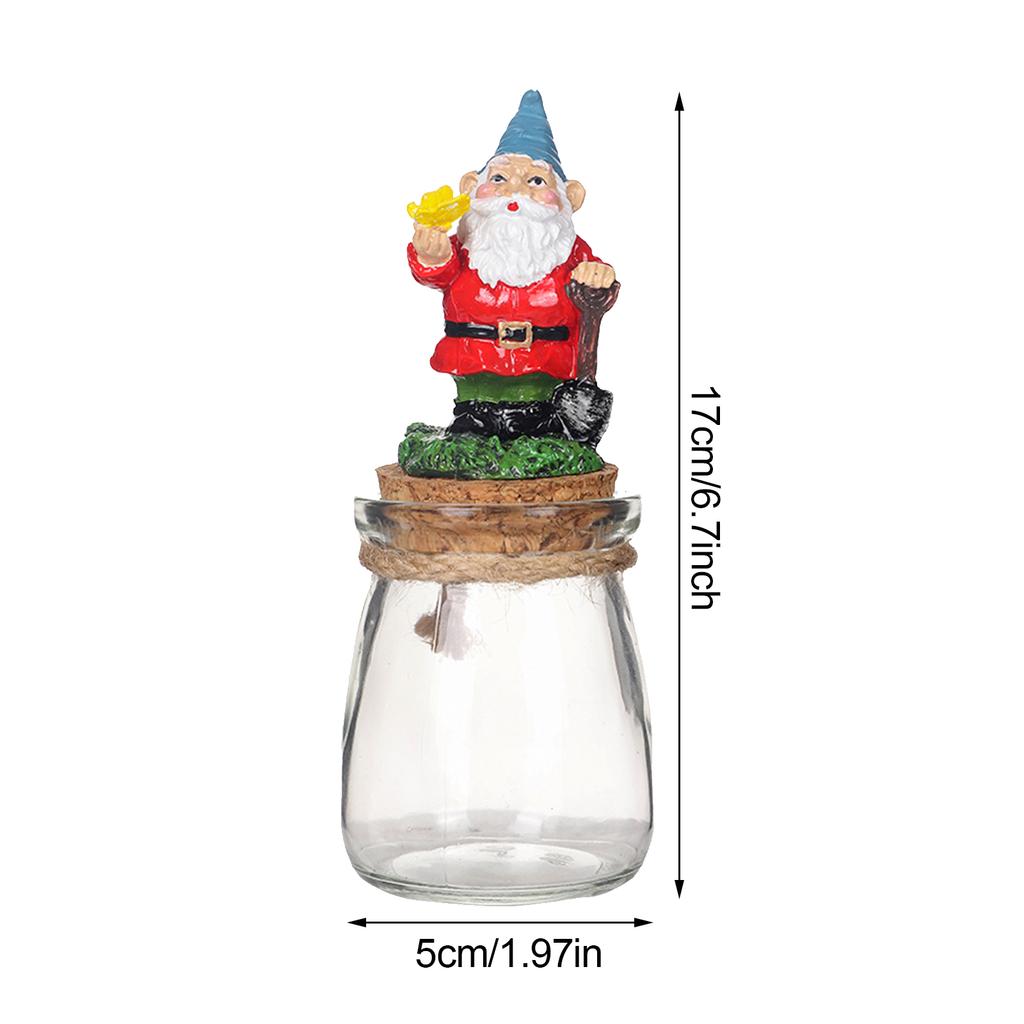 Storage Jar With Airtight Lid Elf Dwarf Candy Containers for Xmas Kitchen Countertop Decor